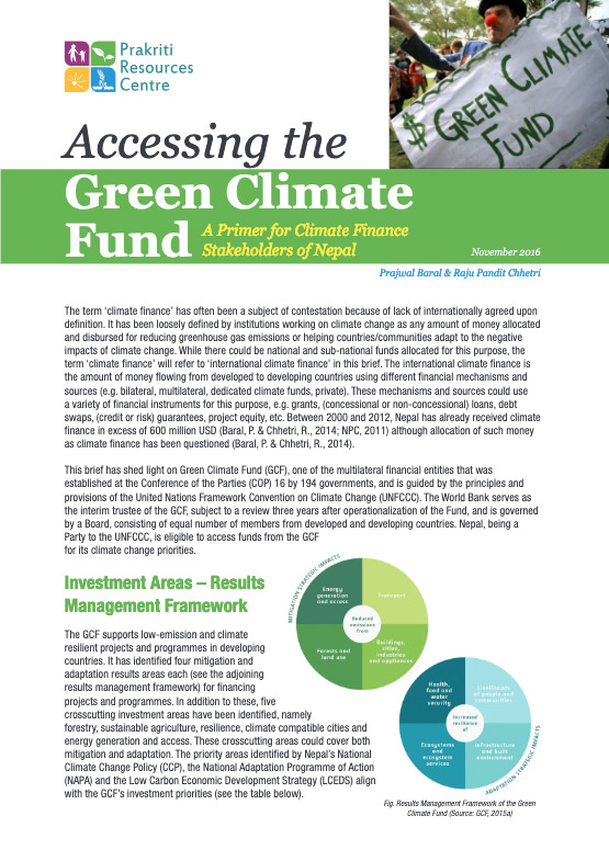 Accessing the Green Climate Fund