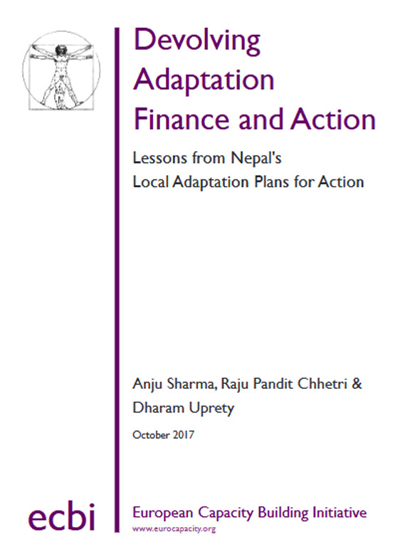 Devolving Adaptation Finance and Actions- Lessons from Nepal’s Local Adaptation Plans of Action