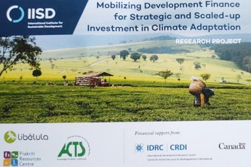 Mobilizing Development Finance for Strategic and Scaled-up Investment in Climate Adaptation